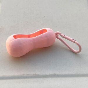 Protective case + carabiner / Peanut cherry blossom pink