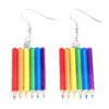 Wholesale Cross Border Earrings Amazon Rainbow Game Mushroom Elf Summer Drink Colored Pen Acrylic Fun Earrings