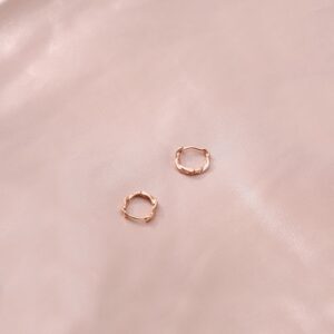 Twist earrings-rose gold