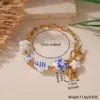 Ion Plating (IP) 18K Gold Plated Starfish Snails Fish 304 Stainless Steel Ceramics Casual Hawaiian Beach Waterproof Non Tarnish Bracelets Necklace