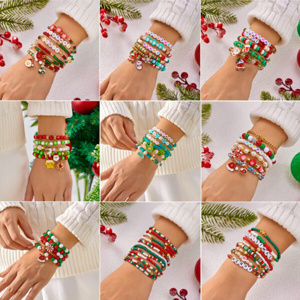 Wholesale Rice Bead Polymer Clay Multilayer Bracelet