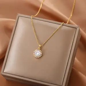 White Lucky Beads (Gold)