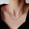 Wholesale 18K Gold Plated 304 Stainless Steel Geometric Enamel Necklace