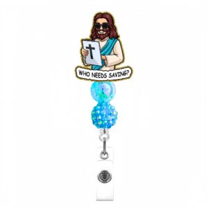 Blue beads jesus 1
