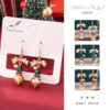 Wholesale Christmas Crystal Snowman Earrings