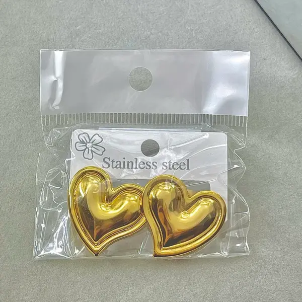 Wholesale Geometric Stud Earrings For Women In 304 Stainless Steel With Waterproof Non Tarnish Golden PVD Coated Plating And 0.03µm Thickness
