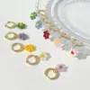 Wholesale Fashion Retro Earrings Acrylic Small Daisy Copper Earrings