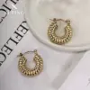 Wholesale 1 Pair Retro XUPING Simple Style Geometric Knot Plating 304 Stainless Steel 18K Gold Plated Earrings