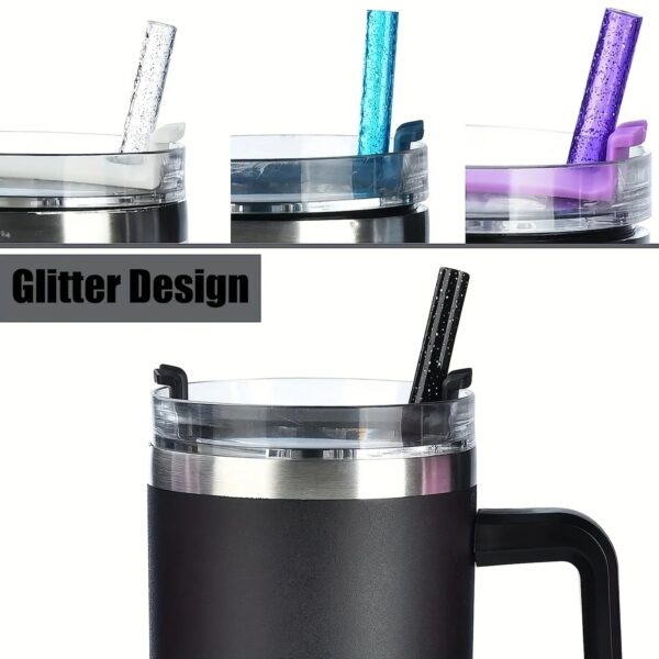 oly-daddc68d6ac87d74706ba463f6d56fdb Wholesale Cross-border Stanley mug ice cup multi-color glitter universal straw accessories suit with straw brush personality