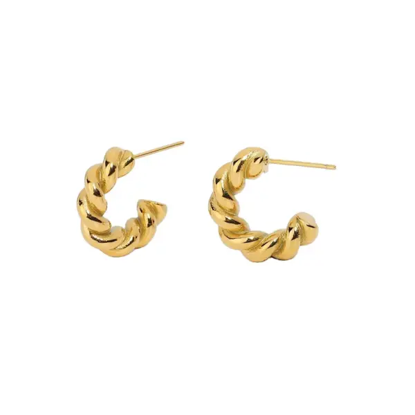 Wholesale Plating 316 Stainless Steel PVD Coated Earrings