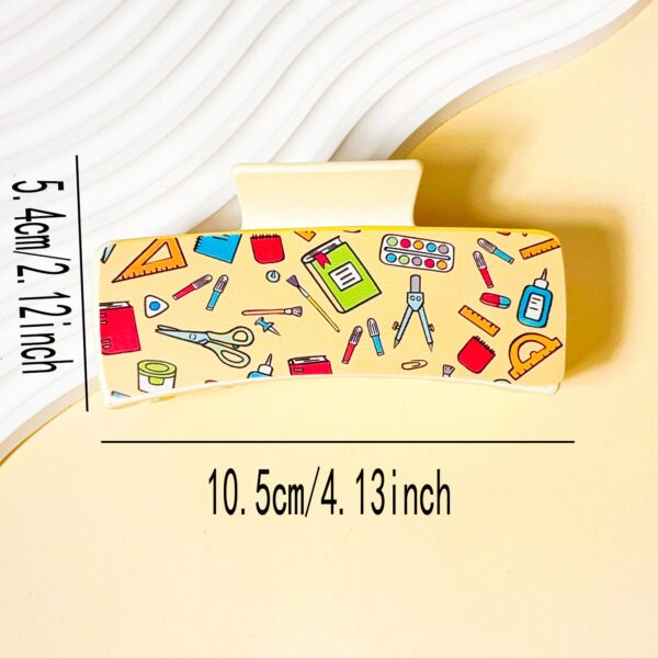 Wholesale Back to School Pencil and Book Print Leather Clip