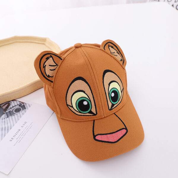 Wholesale Children's hat wholesale spring and autumn new sun hat three-dimensional cartoon cap embroidered lion shape baseball cap