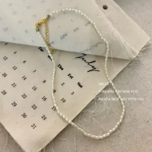 Rice Pearl Necklace [Imitation Pearl]]