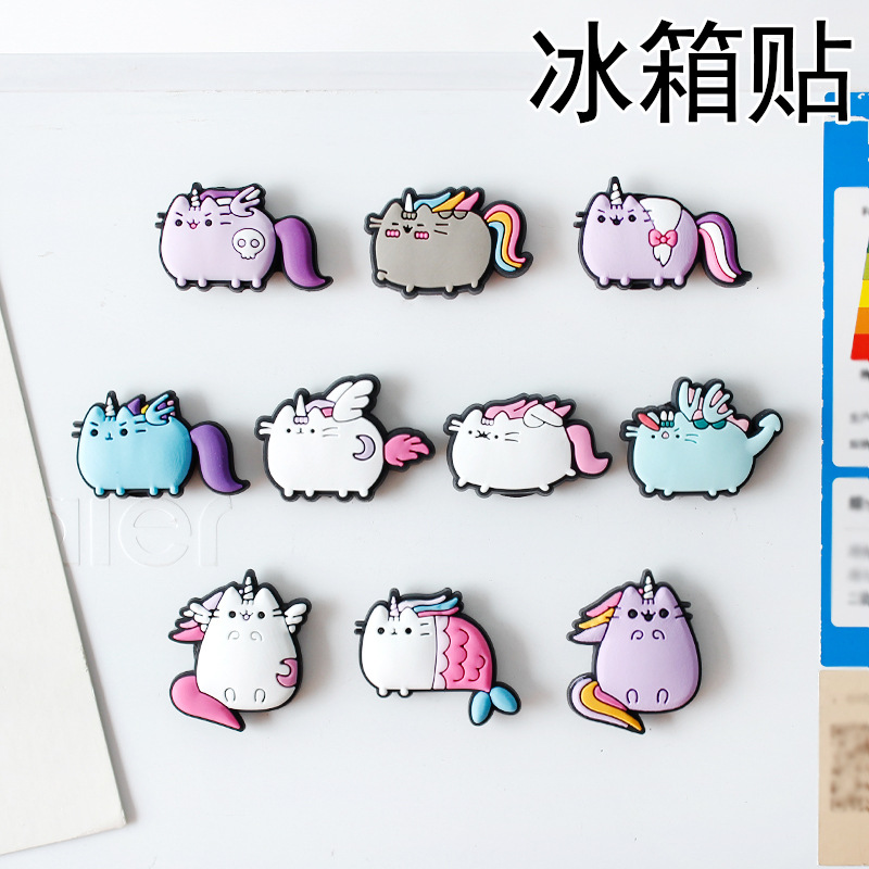Wholesale Magnetic refrigerator sticker cartoon cute student whiteboard awing board message strip decoration fixed sticker magnet soft magnetic sticke