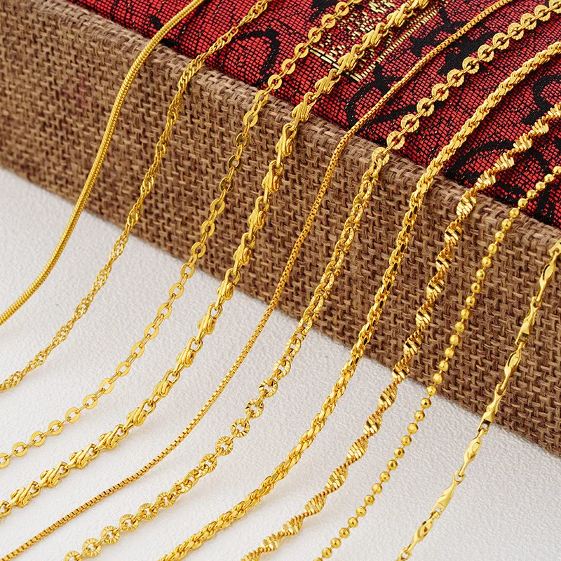 Wholesale Simple Style Geometric Copper Gold Plated Necklace
