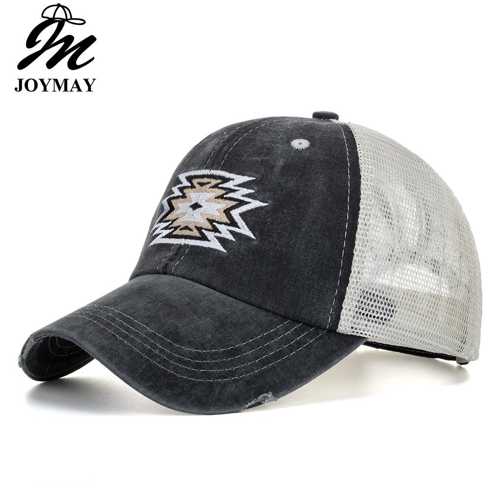 Wholesale Amazon AliExpress cross-border sply hat layer nytail washed baseball cap embroidery casual baseball cap B946
