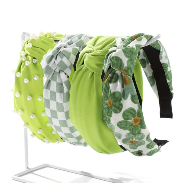 Wholesale Wide headband hair clip pink headband fabric