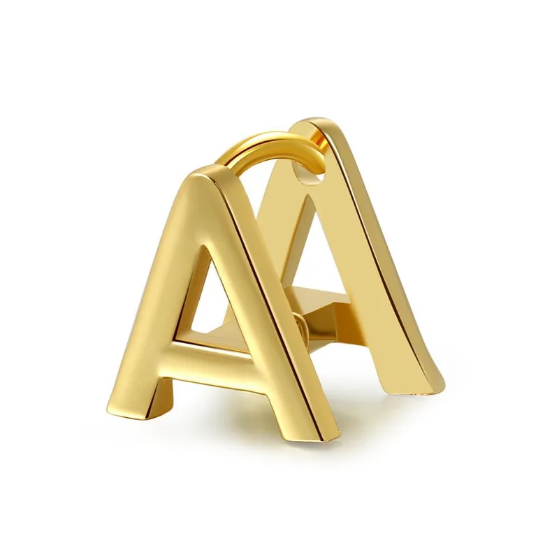 Wholesale 1 Piece Fashion Letter Brass Copper Earrings