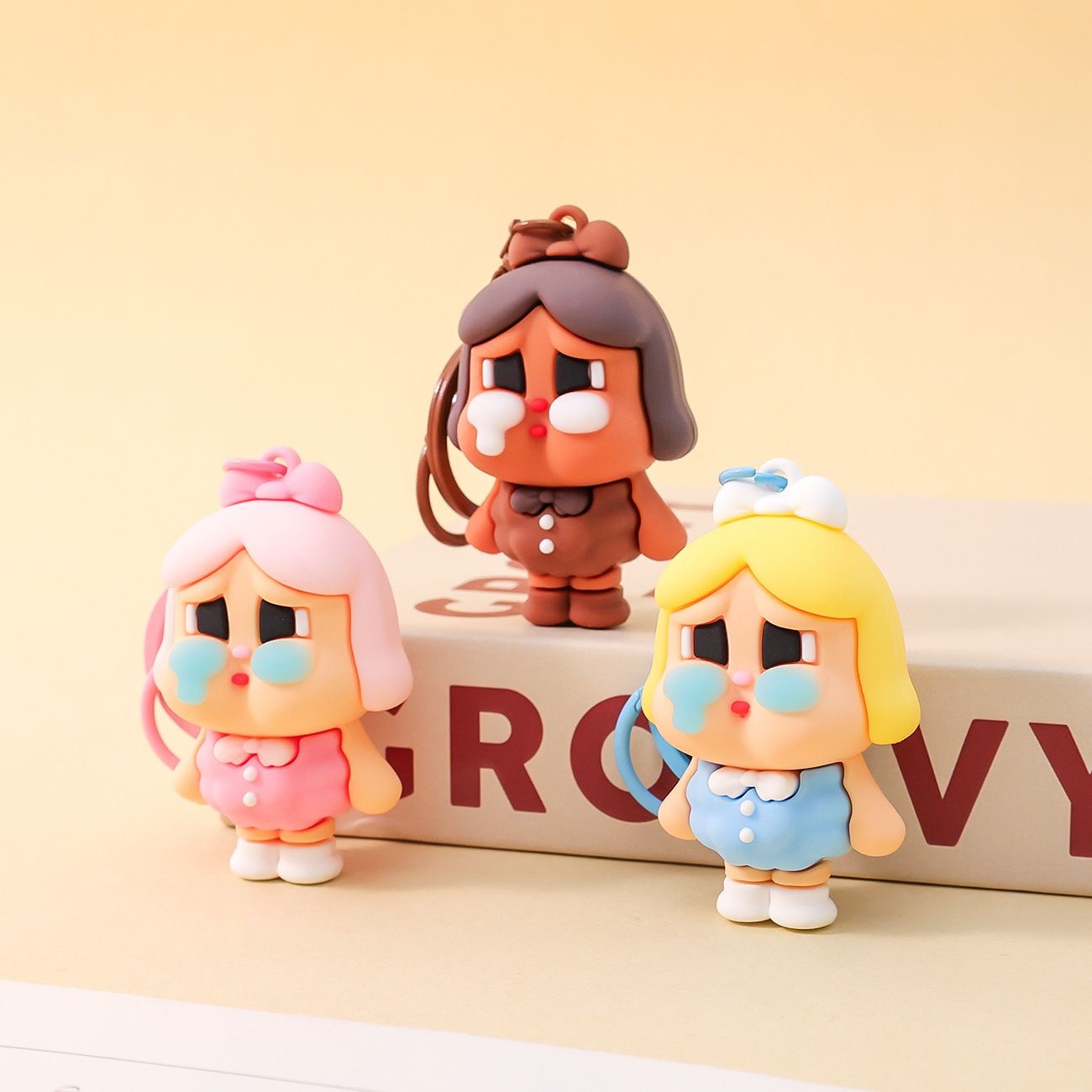 Wholesale New Tears Doll Keychain Cute Cartoon Doll Car Key Chain Hanging Fashion Gift Bag Pendant