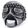 Wholesale Cross-Border Nordic Hot-Selling Titanium Steel Skull Antioxidant Niche Stylish Fashion Gothic Theme Party Dark Ring