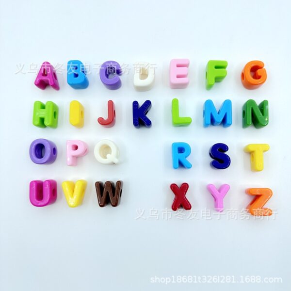 Wholesale Acrylic large-hole letter beads