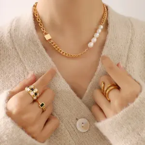 P179-Gold Necklace-40 + 5cm