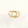 Wholesale 201 Stainless Steel Round Electroplating Stone-Free 18K Gold Plated Simple Style Earrings