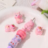 Wholesale Colorful pink animal with hole shaped beads