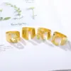 Wholesale 26 Letter Golden Open Ring