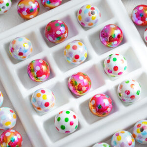 Wholesale Cross-border new wave point round beads-love handmade DIY bracelet beads loose beads material collection