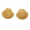 Wholesale 1 Pair Casual Simple Style Wings Spiral Shell Titanium Steel 18K Gold Plated Ear Studs