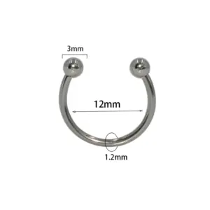 Silver / 1.2x12x3MM
