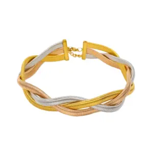 Ck820 Twist (Gold-Steel-Rose Gold) Collar 8mm