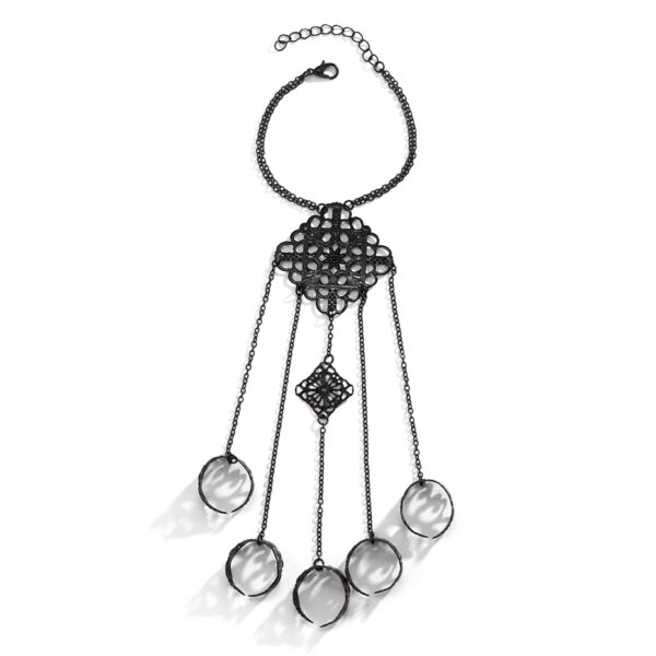 Wholesale Gothic mitten tapered tassel nail bracelet