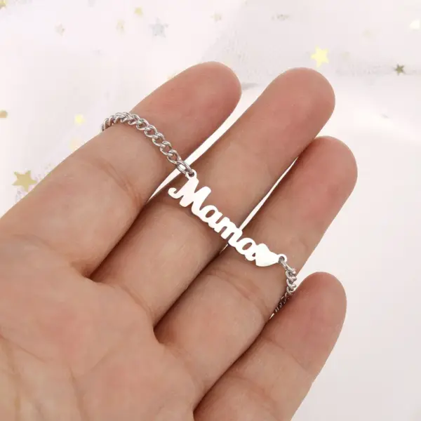 Wholesale Simple Style Letter Stainless Steel Titanium Steel Polishing Necklace 1 Piece