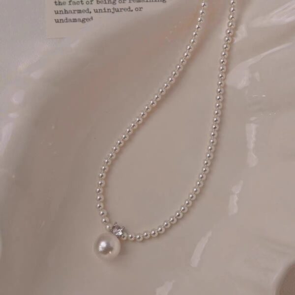 oly-dbdda0db85e9f7415f2c9a11b85c4991 Wholesale Diana Pearl Necklace Women's 2024 New High-end Necklace Entry Luxury Niche Lockbone Chain genuine goods Jewelry Aessories