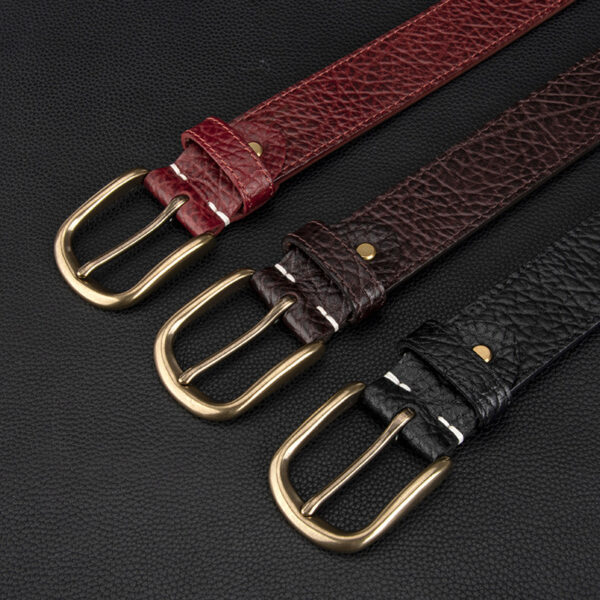 Wholesale Genuine leather belt with pin buckle