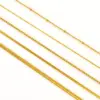 PVD Coated 18K Gold Plated Geometric Stainless Steel Basic Waterproof Non Tarnish 304 Stainless Steel Necklace