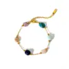 Wholesale PVD Coated Real Gold Plated 18K Multicolor 201 Stainless Steel Natural Stone Hawaiian Sweet Waterproof Non Tarnish 304 Bracelets