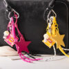Wholesale Star Popcorn Potato Chips Bag DIY Keychain Pendant