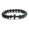 Wholesale Ethnic Style Cross Natural Stone Beaded Bracelets
