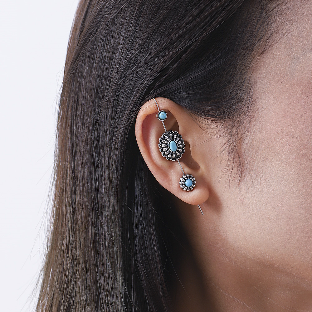 Wholesale Bohemian ethnic turquoise earrings