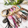 Wholesale Leopard Print Wooden Beads Silicone Beads Bracelet Keychain