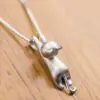 Wholesale Fashion Cat Copper Plating Pendant Necklace 1 Piece