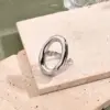 Wholesale Jewelry Casual Simple Style Sun Oval 304 Stainless Steel 18K Gold Plated Polishing Rings
