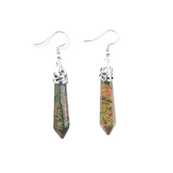 Wholesale Ethnic Style Water Droplets Stone Drop Earrings 1 Pair