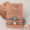 Wholesale Bohemian Vintage Turquoise Beaded Braided Bracelet