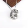Wholesale Hip-hop Simple Style Classic Style Letter Copper Silver Plated Pendant Necklace In Bulk