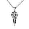 oly-dc5cc679a7cd12e887e4fb2a1c827a72 Wholesale Cross-border Explosions Nordic Retro Crow Skull Viking Stainless Steel Necklace Punk Skull Eagle Pendant for Men