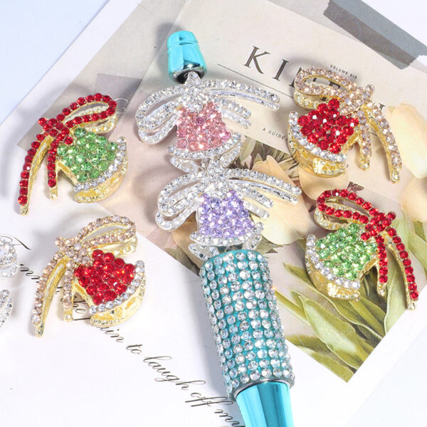 Wholesale Alloy Christmas Bell (Jingle Bell) - DIY Phone Chain, Keychain, Bag Chain Accessories with Straight Beads